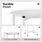Bamworld White Plant Stand Indoor Small Plant Table - Image 6