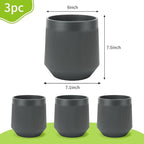 Plant Pots，Set of 3 Plastic Pots - Image 2