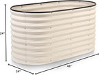 Plant & Plot Galvanized Raised Garden Beds Outdoor // 4×2×2 ft Planter Raised - Image 7