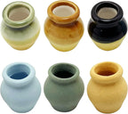 Miniature Terracotta Pots, 6 Pieces Mini Ceramic Clay Flower Pots Pottery - Image 2
