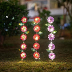Set of 3 Solar Garden Lights, 22.6'' H Flowers Decorative Garden Stakes - Image 7