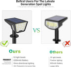 Solar Spot Lights Outdoor IP65 Waterproof, 53 LEDs Solar Powered Garden Yard - Image 3