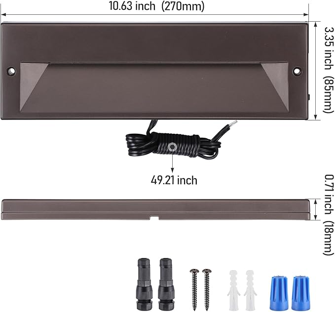 LEONLITE 12-Pack 10.6 Inch 5CCT LED Low Voltage Step Lights, 12–24V AC/DC 6W - Image 8