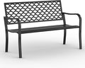 On Shine Outdoor Garden Bench Cast Iron Steel Outdoor Bench Clearance by Unknown