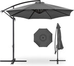 Best Choice Products 10ft Offset Hanging Market Patio Umbrella w/Easy Tilt by BestChoiceProducts