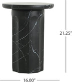 Christopher Knight Home Mervynt Outdoor Side Table, Lightweight Concrete Patio - Image 2