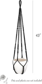 Mkono 43 Inch Macrame Plant Hanger Large - Image 6