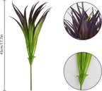 16Pcs Artificial Grass Fake Grass Plants 17.3in Outdoor Plants UV Resistant - Image 5