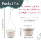 VIDELLY 4 Pieces Plastic Hanging Planters, 5.9 in Dia x 3.54 in H, Flower Plant - Image 2