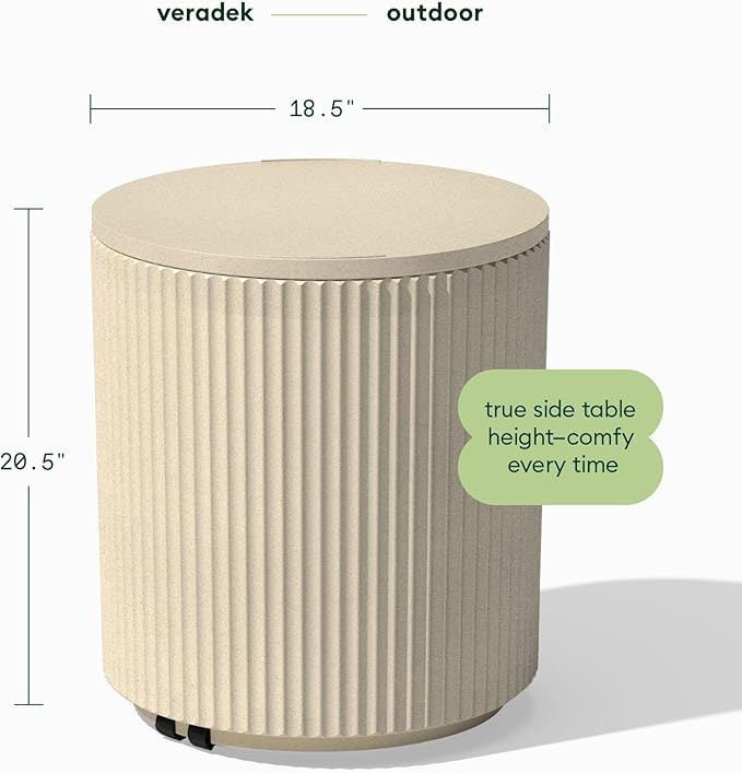 Veradek Outdoor Cooler Side Table - 2 in 1 - Designed - Image 2