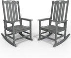 Oversized Rocking Chair Set of 2, Outdoor Rocking Chair by THOEOE