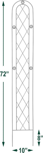 Arcadia Garden Products TR03 Arched Garden Trellis 6' x 10" - Image 3