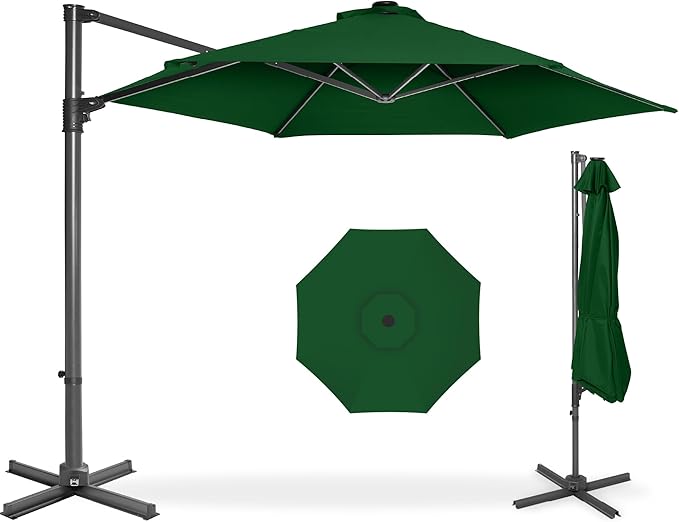 Best Choice Products 10ft Offset Cantilever Hanging Market Patio Umbrella by BestChoiceProducts