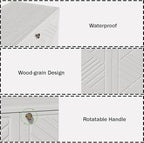 Outdoor/Indoor Storage Box, Resin and Plastic Storage Cabinet Waterproof - Image 5