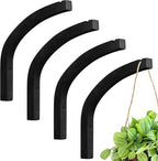 Juexica 4 Pcs Plant Hanger Wooden, 8 Inch Hanging Plant Hooks by Juexica