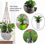 Belit 2 Pack Macrame Plant Hangers Indoor Hanging Planter Basket Decorative - Image 5