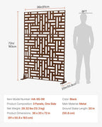 VEVOR Metal Privacy Screen, Outdoor Privacy Screens & Panels, Freestanding - Image 7