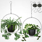 2 Pack Hanging Planters for Indoor Plants by Shineloha