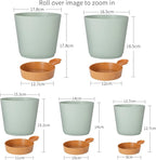 GARDIFE Plant Pots 7/6.5/6/5.5/5 Inch Self Watering Planters - Image 3