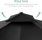 Best Choice Products 10x10ft Cantilever Patio Umbrella w/Base Included - Image 6