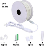 AC 110V COB LED Strip Lights Outdoor Waterproof 65.6ft, 2700K Warm White Super - Image 8