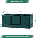 D'vine Dev Herb Garden Planter Set, Plastic Plant Pots - Image 2