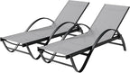 Shintenchi Patio Chaise Lounge Set of 2, Pool Chaise Lounge by Shintenchi