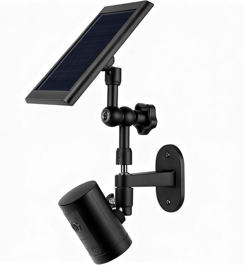 2-in-1 Wall Mount for Solar Panel, Stick Up Cam Battery, Spotlight Cam and by ALERTCAM