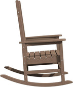 KINGYES HDPE Rocking Chairs Outdoor, Patio Rocking Chairs - Image 10