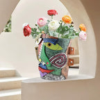 Picasso Abstract Face Flower Pot, Unique Resin Crafted Planter - Image 5