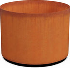 PLANTERCRAFT Corten Steel Metal Planter Box, Round Sizes, Modern Garden Steel by Plantercraft