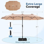 DUMOS 15FT Large Patio Umbrella - Image 3