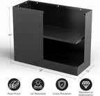 Metal Large Planter Box 38" L x 13" W x 30" H, Heavy Duty Tall Rectangle - Image 2