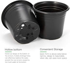 JERIA 100-Pack 0.5 Gallon Plant Nursery Pots, Plastic Pots - Image 4