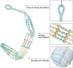 Macrame Plant Hanger with Pot, 3 Set Hanging Planters - Image 3