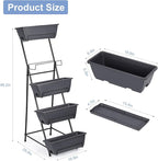 5 Tier Vertical Garden Planter Grey Herb Garden Planter - Image 7