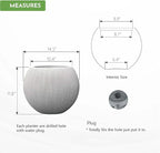 11.8" H X 14.5" D Round Plastic Planter - Image 2