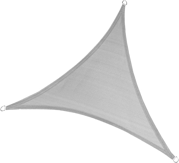 LOVE STORY 10' x 10' x 10' Triangle Silver Grey Sun Shade Sail Canopy UV Block - Image 8