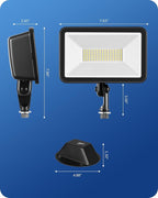 EDISHINE 10000LM LED Flood Light Outdoor, 2 Pack 73W Outdoor Security Light - Image 7