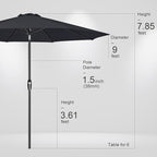 Tempera Patio Market Outdoor Table Umbrella - Image 8