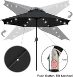 Sunnyglade 9' Solar LED Lighted Patio Umbrella - Image 3
