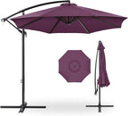 Best Choice Products 10ft Offset Cantilever Hanging Market Patio Umbrella by BestChoiceProducts