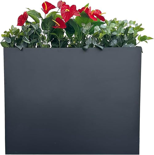 38" L x 13" W x 30" H Metal Tall Rectangular Planter by MinCHI257