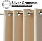 NICETOWN 2 Panels Outdoor Curtains - Image 3