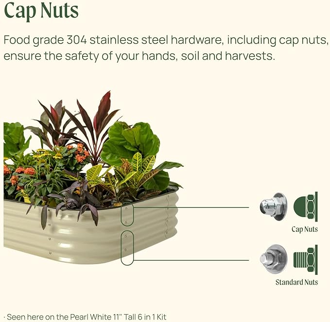 Vego garden Raised Garden Bed Kit, Modern Gray - Image 4