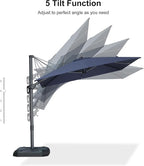 PURPLE LEAF 8' X 8' Tilting Patio Umbrella - Image 8