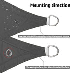 LOVE STORY Triangle 14'x14'x14' Waterproof Sun Shade Sail Canopy UV Block - Image 3