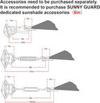 SUNNY GUARD Custom Size 9'x12' Turquoise Blue Sun Shade Sail Rectangle UV Block - Image 3