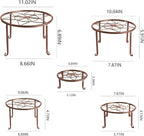 5 Pack Metal Plant Stands for Multiple Plant, Heavy Duty Flower Pot Stands for - Image 2