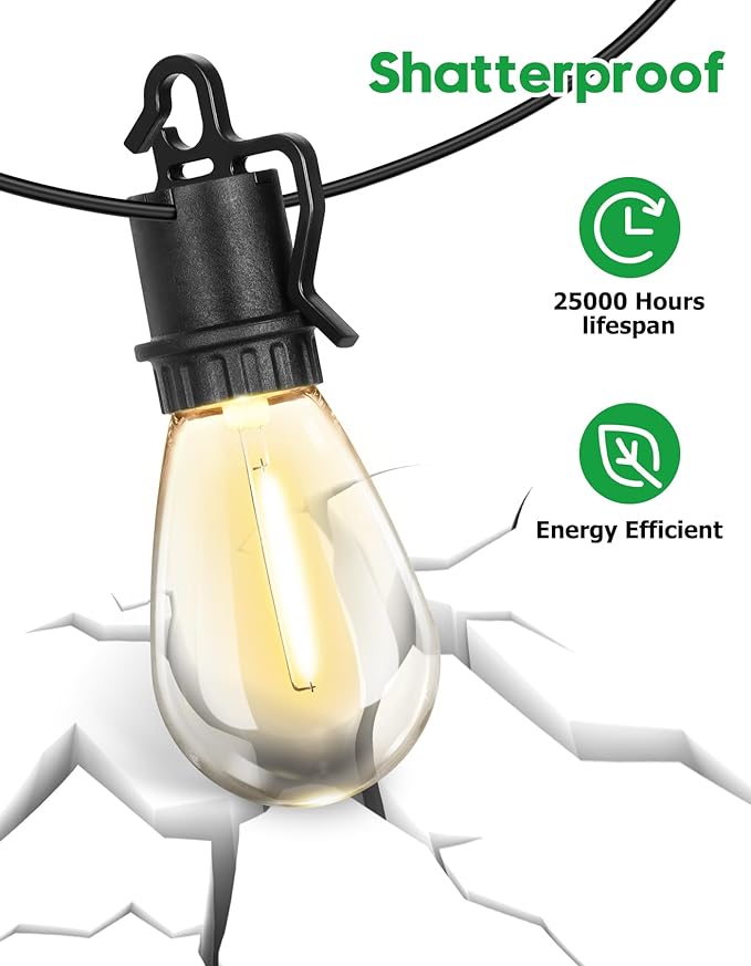 100FT Outdoor String Lights - Image 6